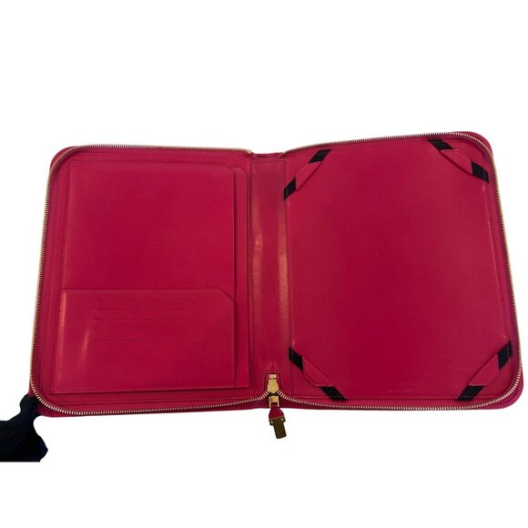 Unisex Saint Laurent Fuchsia Leather Tablet Case - Picture 9 of 13